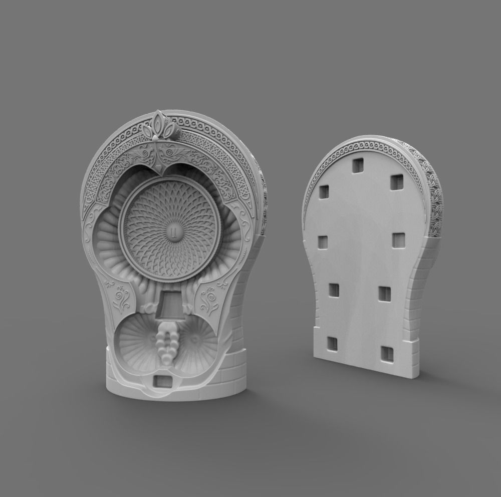 Figurine of Armenian khachkar 3D print model_5