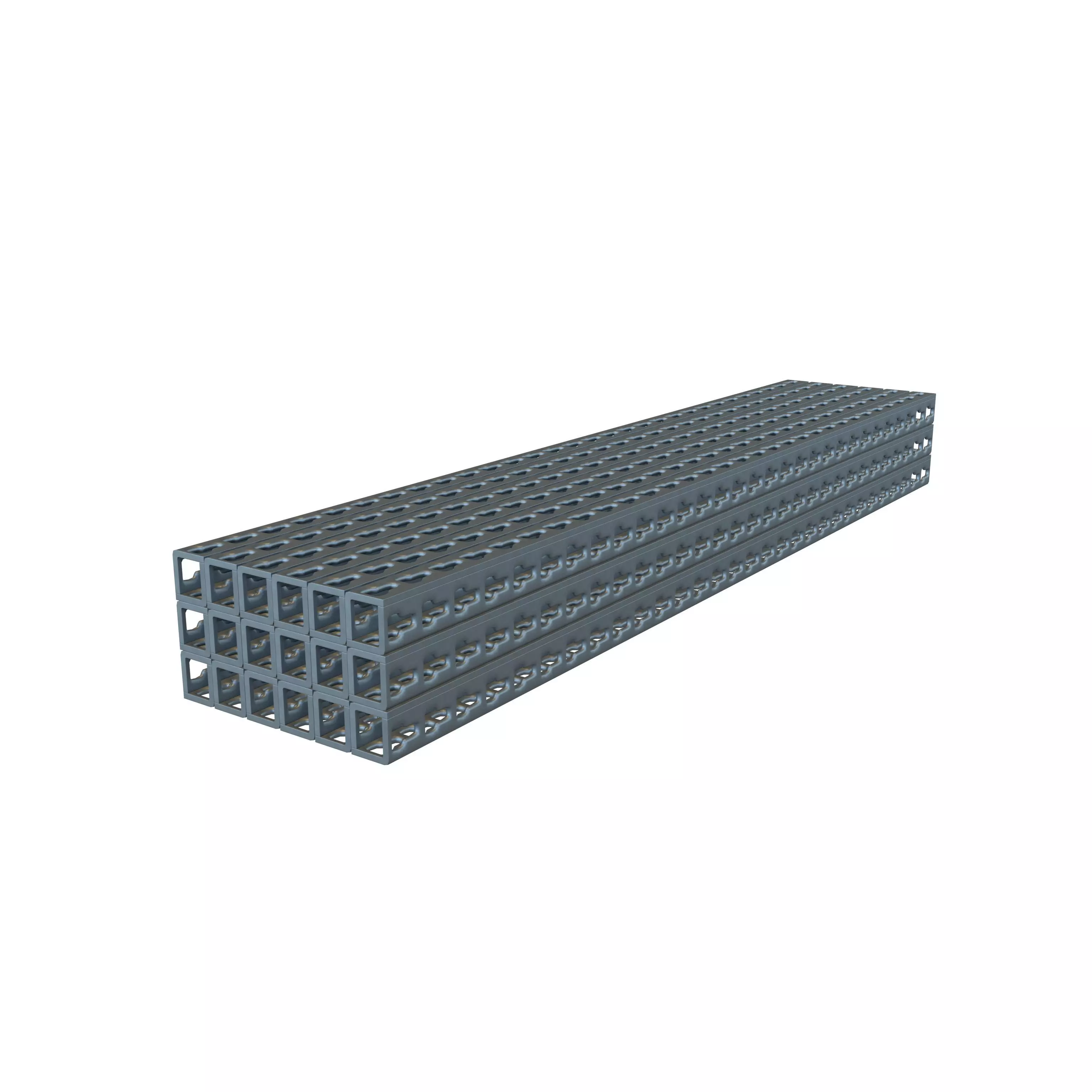 Storage Rack Steel Arm Piled v1 003 3D model
