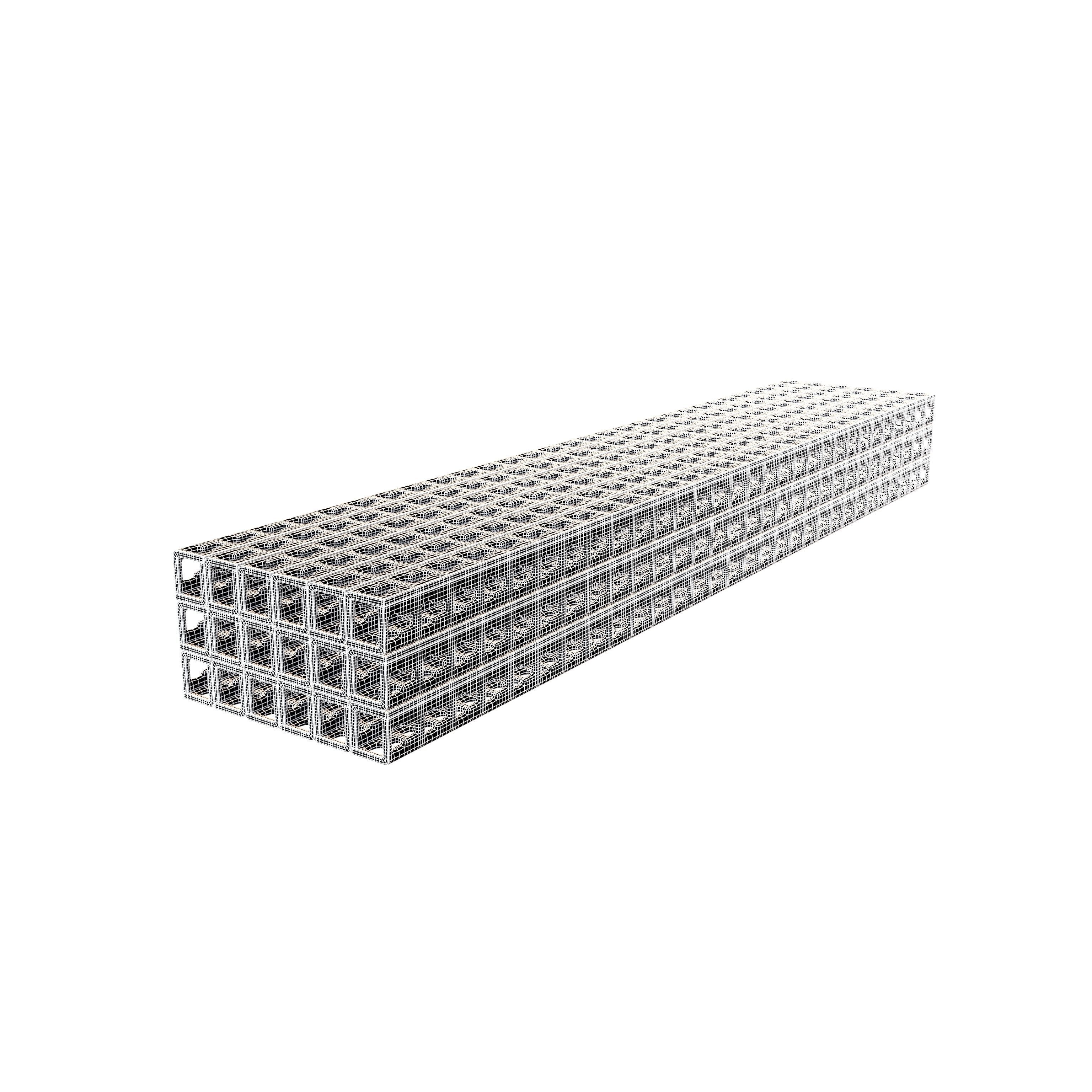 Storage Rack Steel Arm Piled v1 004 3D model_4