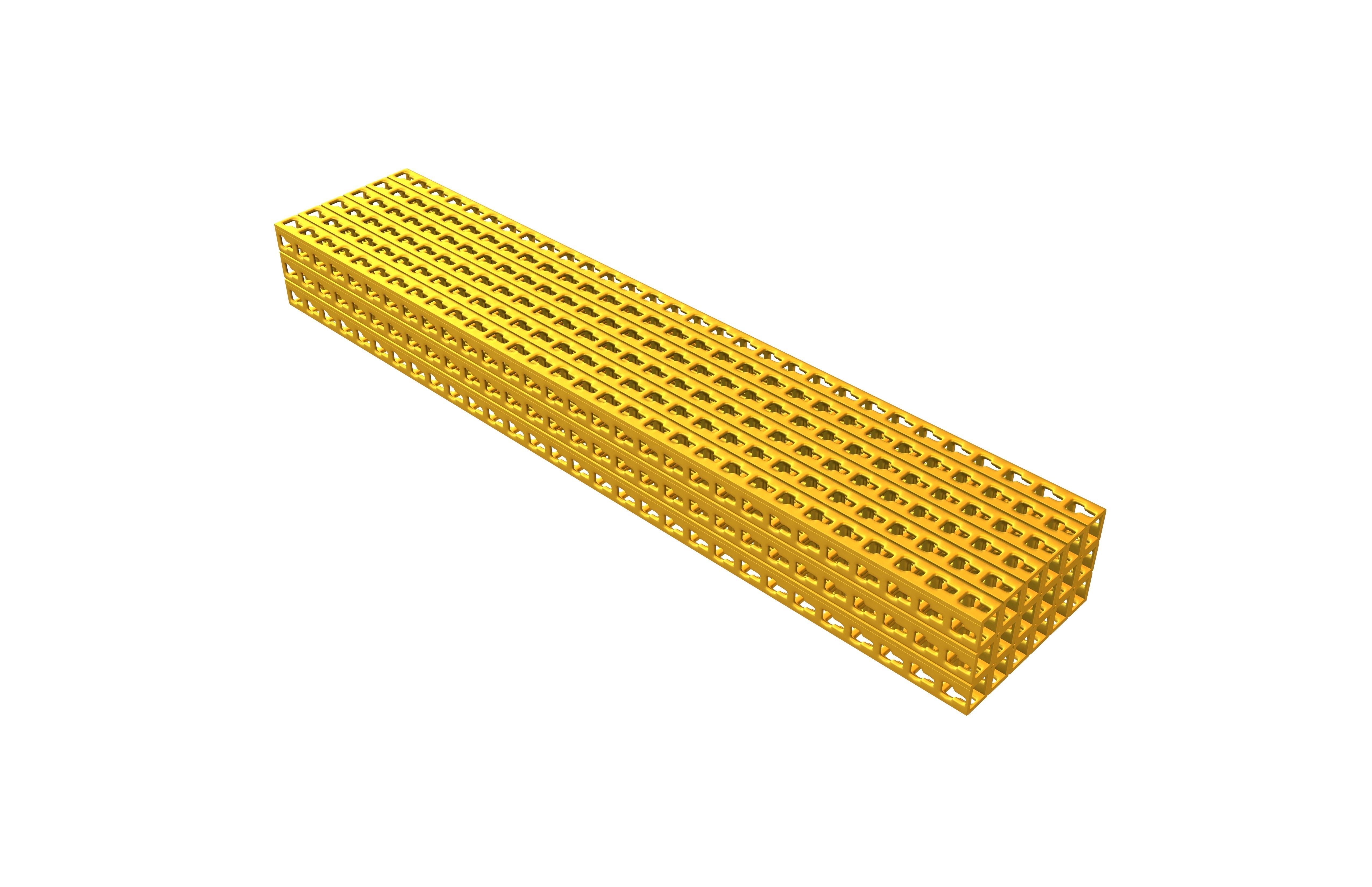 Storage Rack Steel Arm Piled v1 004 3D model_1