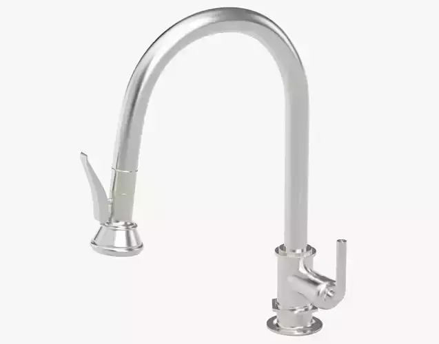 Henry Waterworks pull down faucet in polished nickel