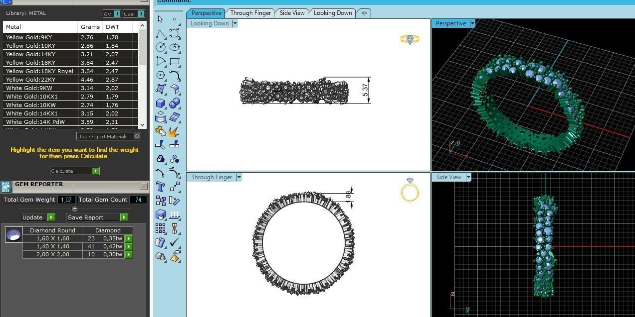 84 Engagemet Ring for woman 3d print model 3D print model_3