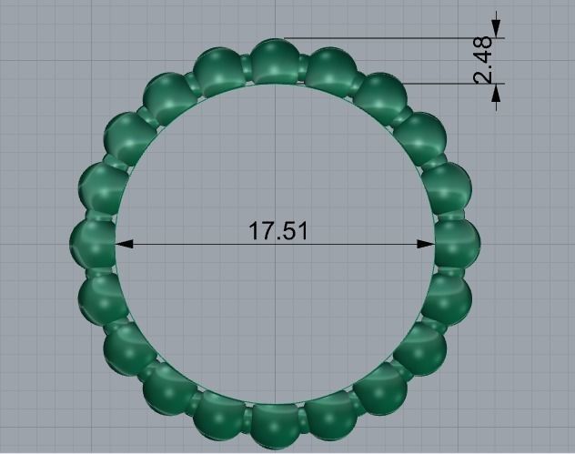 74 Ring for woman 3d print model 3D print model_1