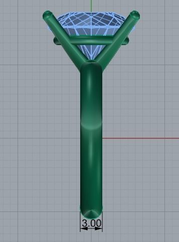 70 Engagement Ring 3d print model 3D print model_2