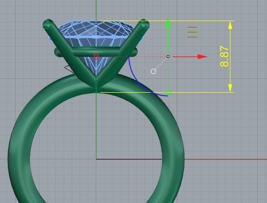 70 Engagement Ring 3d print model 3D print model_3