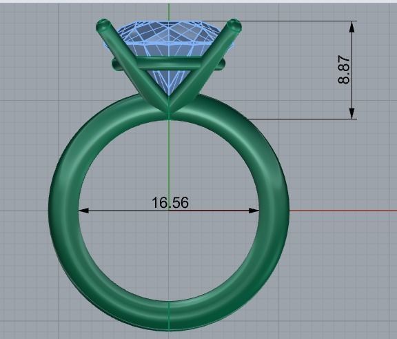 70 Engagement Ring 3d print model 3D print model_1