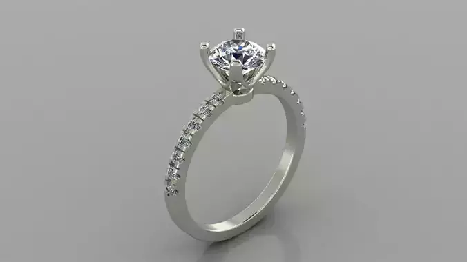64 Solitaire Ring for woman