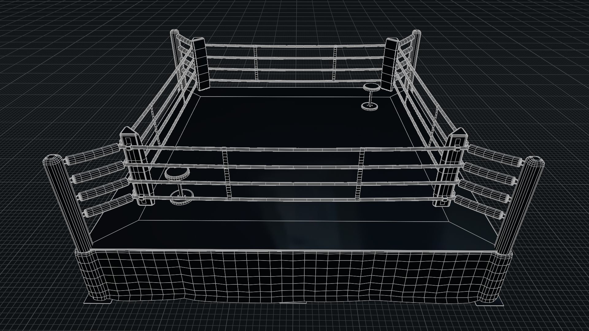 BOXING ARENA  - Game Ready Asset Pack Volume 1 Low-poly 3D model_13