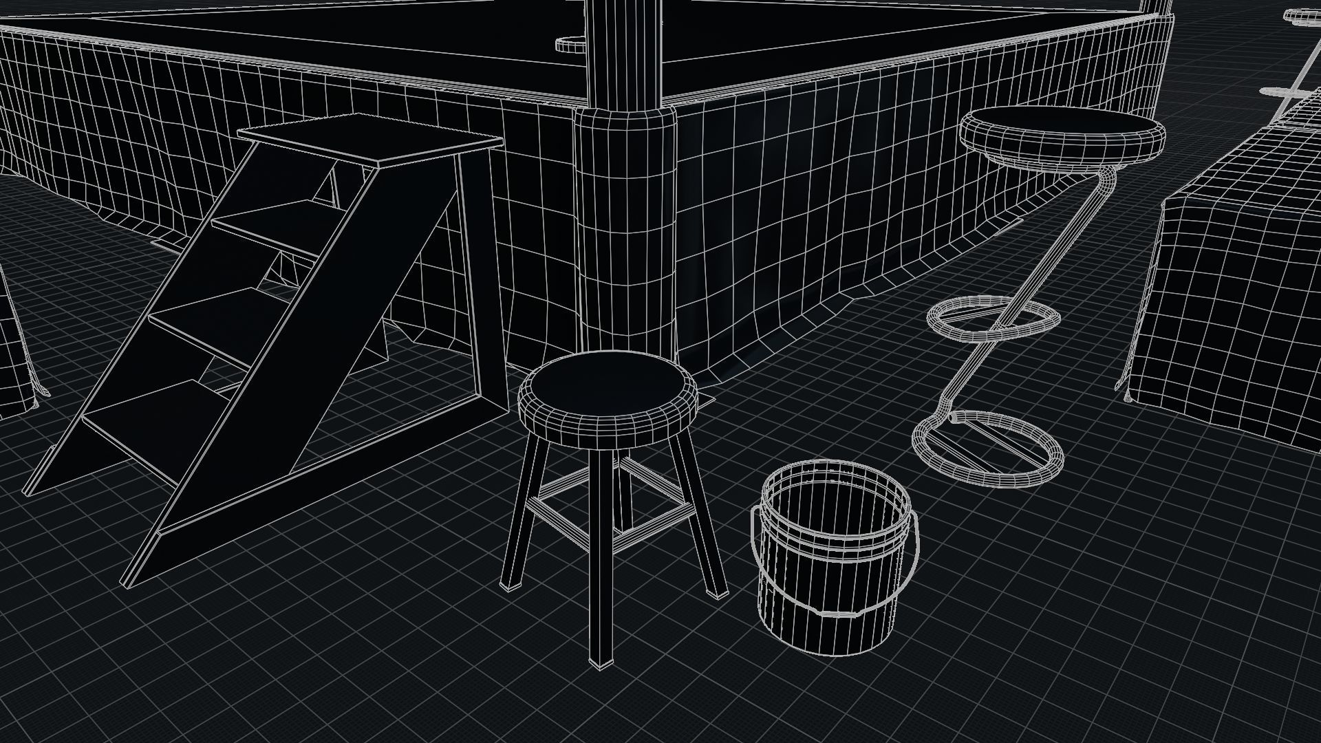 BOXING ARENA  - Game Ready Asset Pack Volume 1 Low-poly 3D model_15