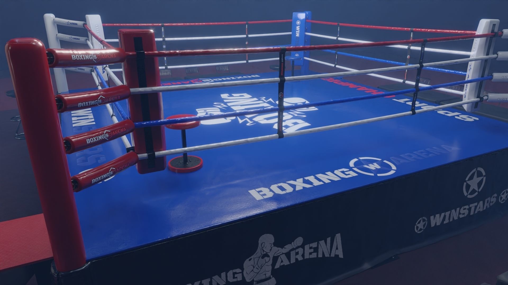 BOXING ARENA  - Game Ready Asset Pack Volume 1 Low-poly 3D model_5