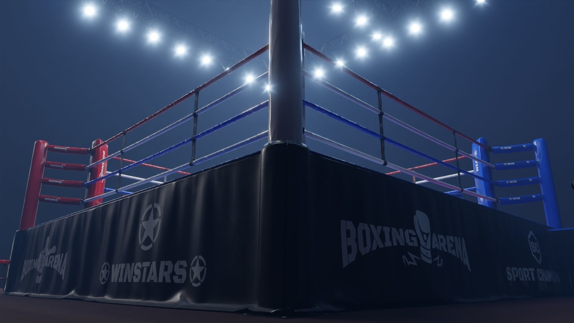 BOXING ARENA  - Game Ready Asset Pack Volume 1 Low-poly 3D model_8