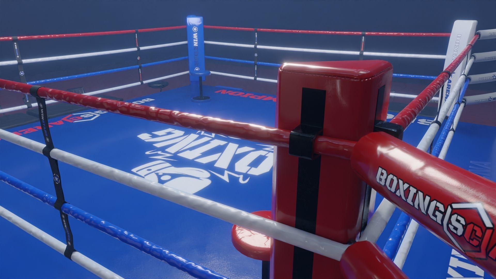 BOXING ARENA  - Game Ready Asset Pack Volume 1 Low-poly 3D model_6