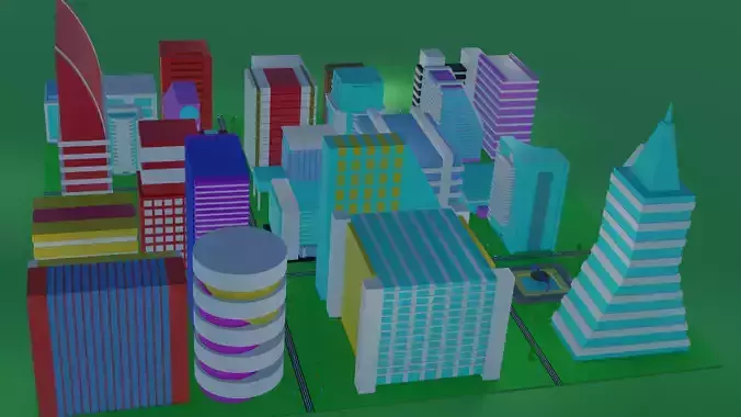  Low Poly City