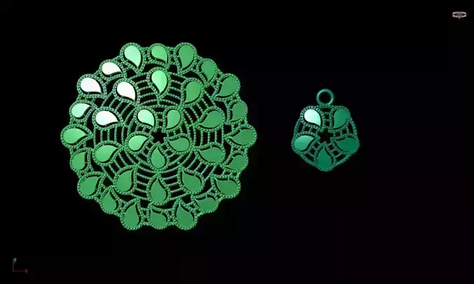 12 Elegant Locket Sets - 3DM Files 18K Gold 5g Set