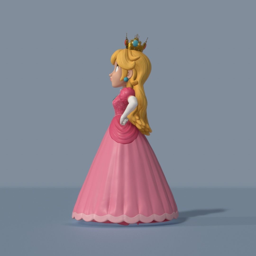 Princess Peach 3D print model_2