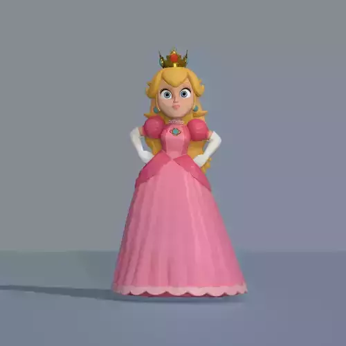 Princess Peach 3D print model