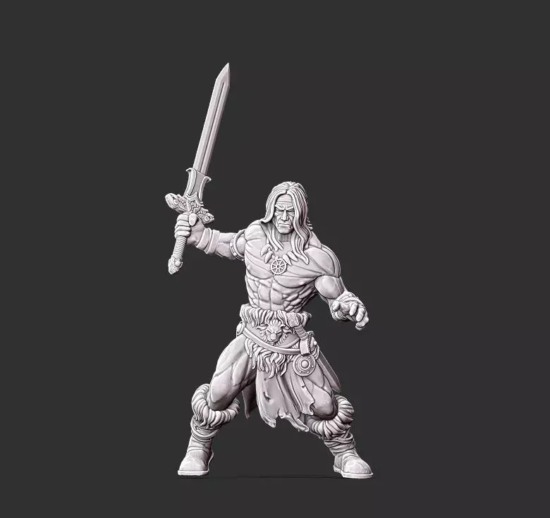 Barbarian - 35mm scale 3D print model_0