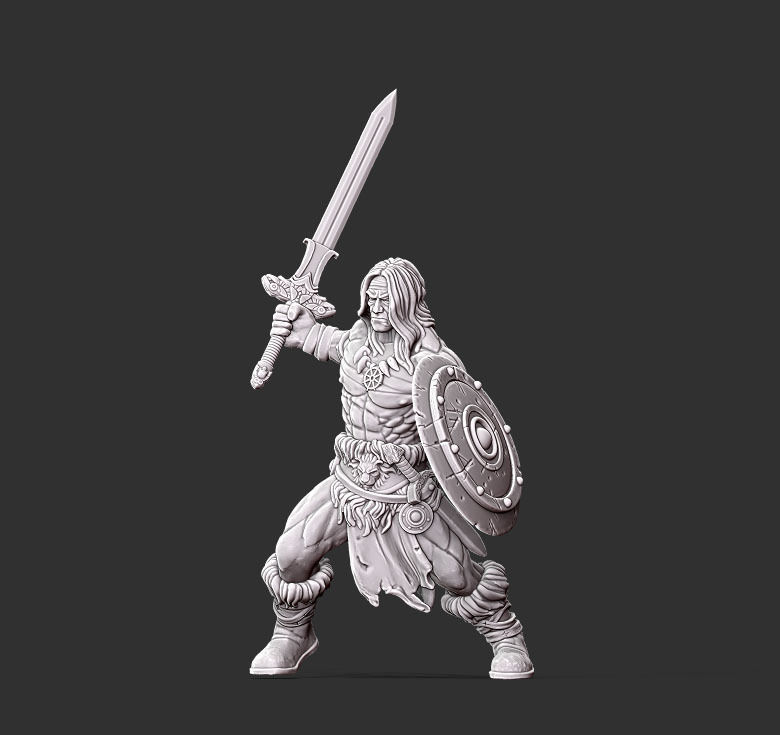 Barbarian - 35mm scale 3D print model_11