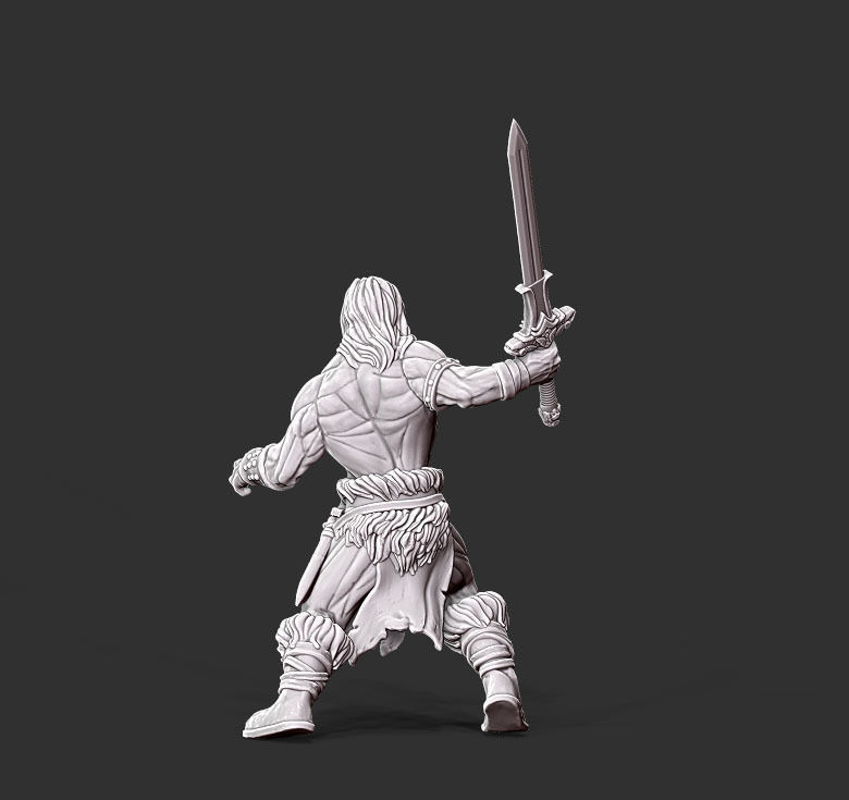 Barbarian - 35mm scale 3D print model_5