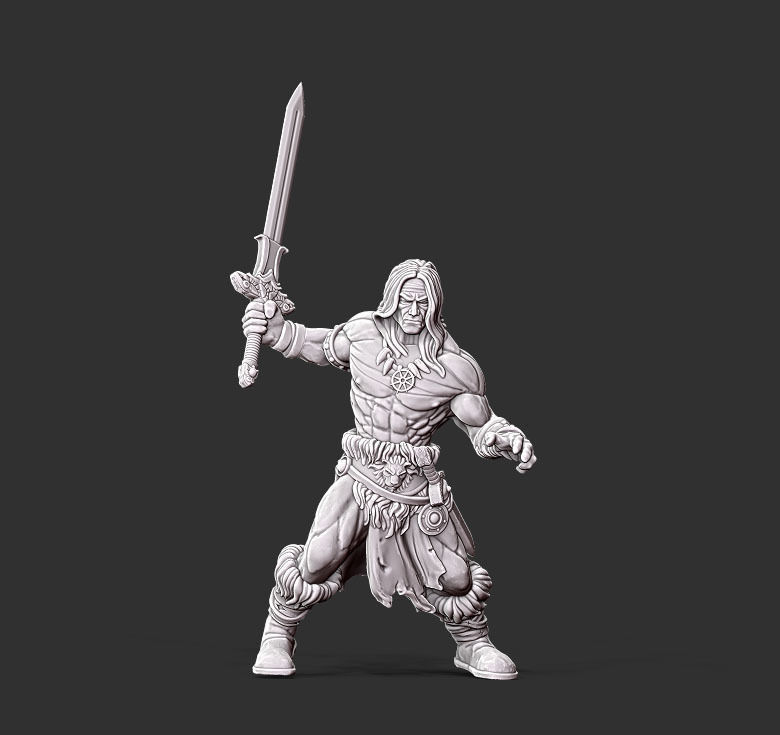 Barbarian - 35mm scale 3D print model_7