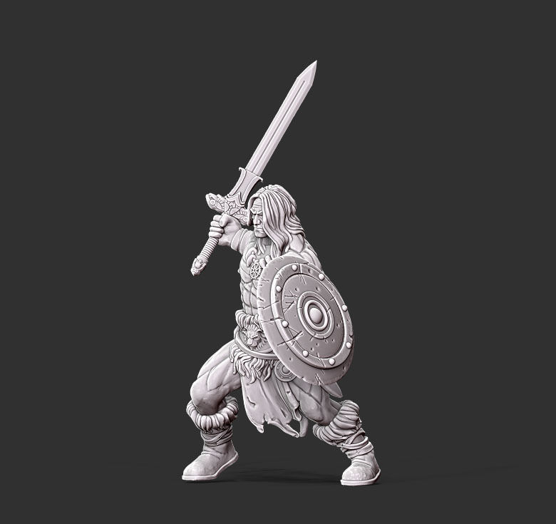 Barbarian - 35mm scale 3D print model_10