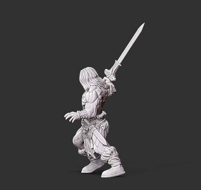 Barbarian - 35mm scale 3D print model_6