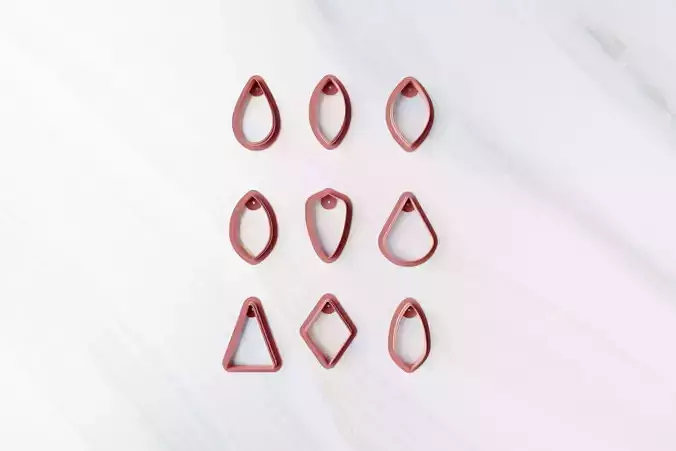 Set of 9 Shape Clay Cutter For DIY