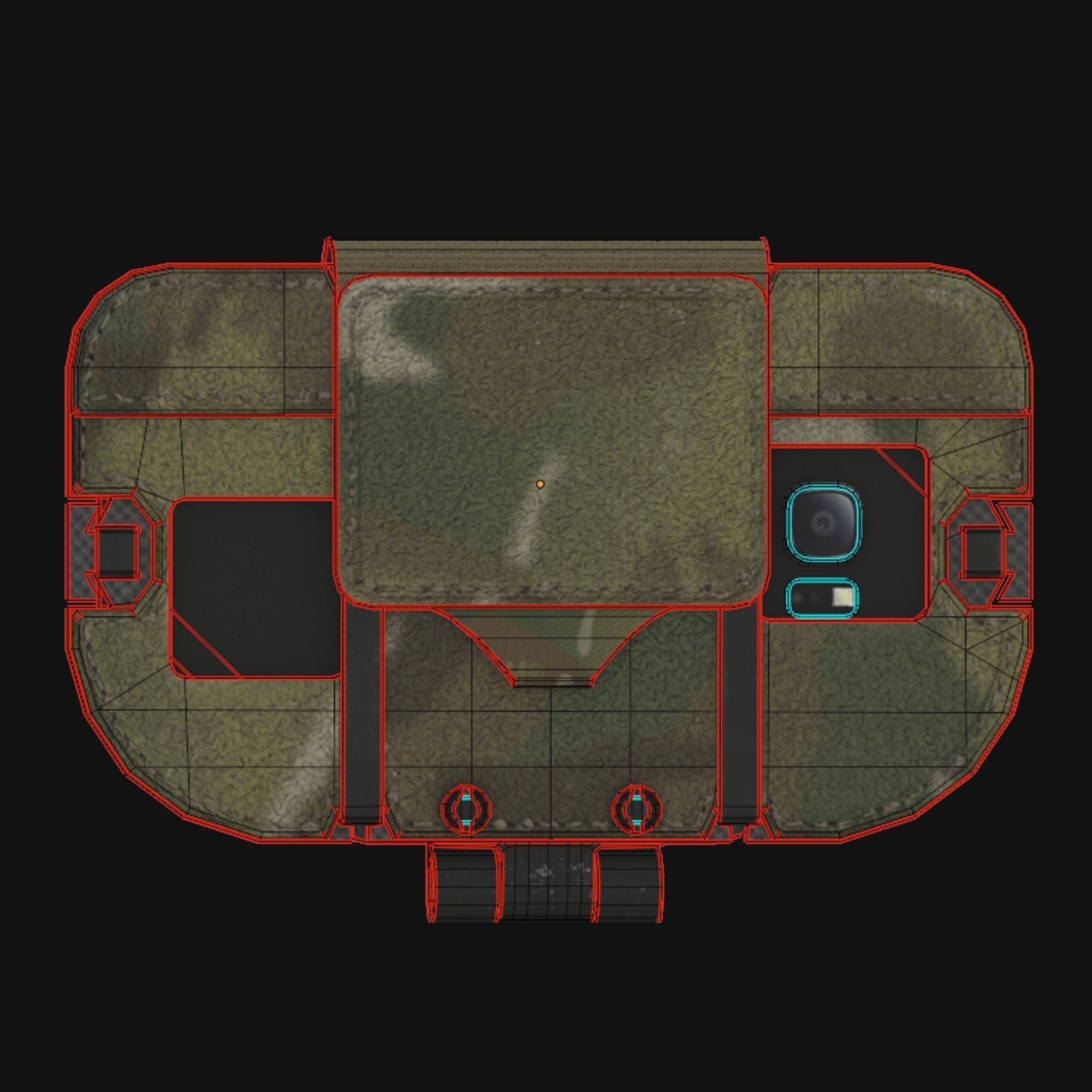 S And S FlipLite Chest Smartphone Mount Low-poly 3D model_4