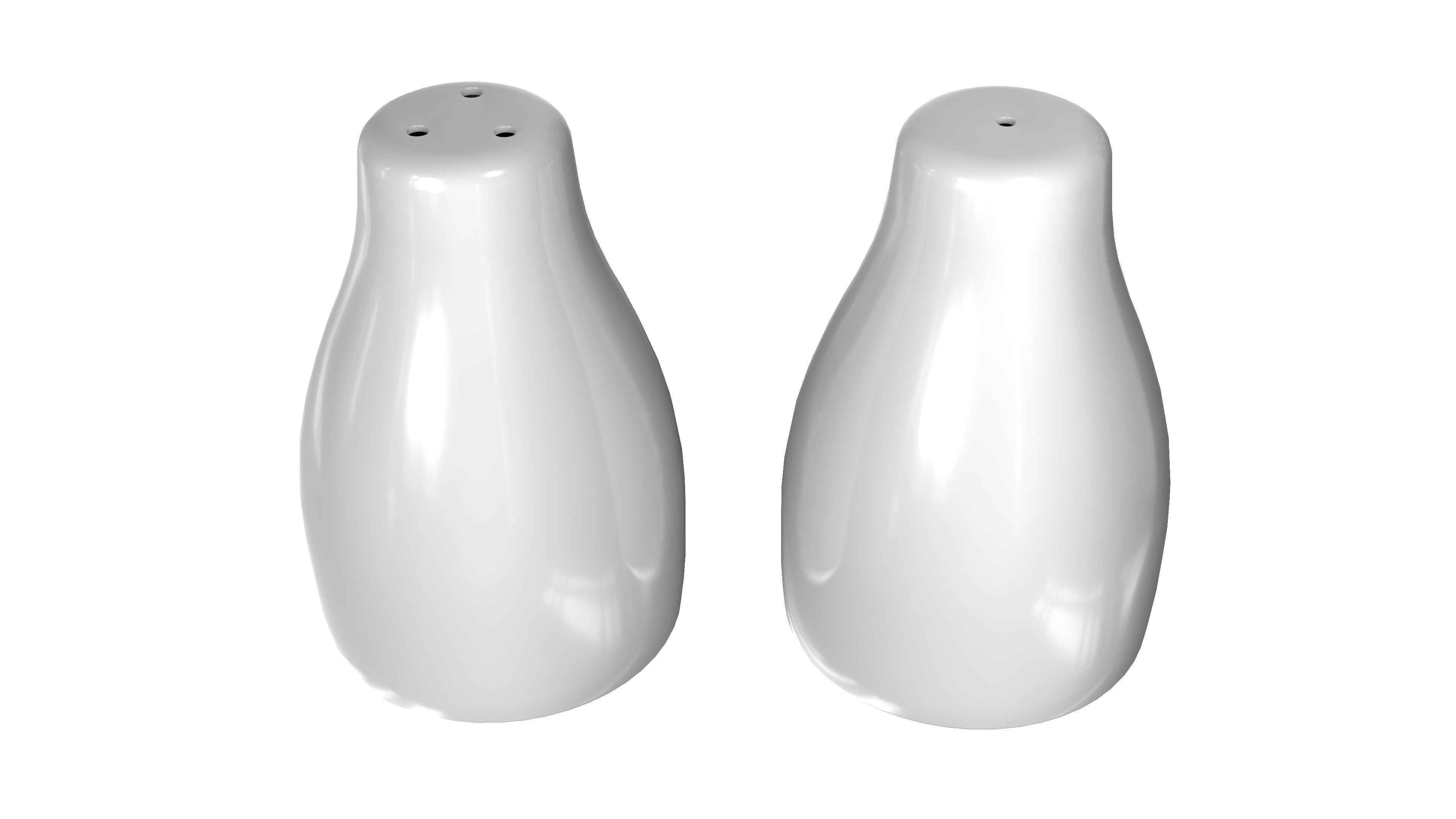 Salt And Pepper Shakers 3D Model 3D model_5