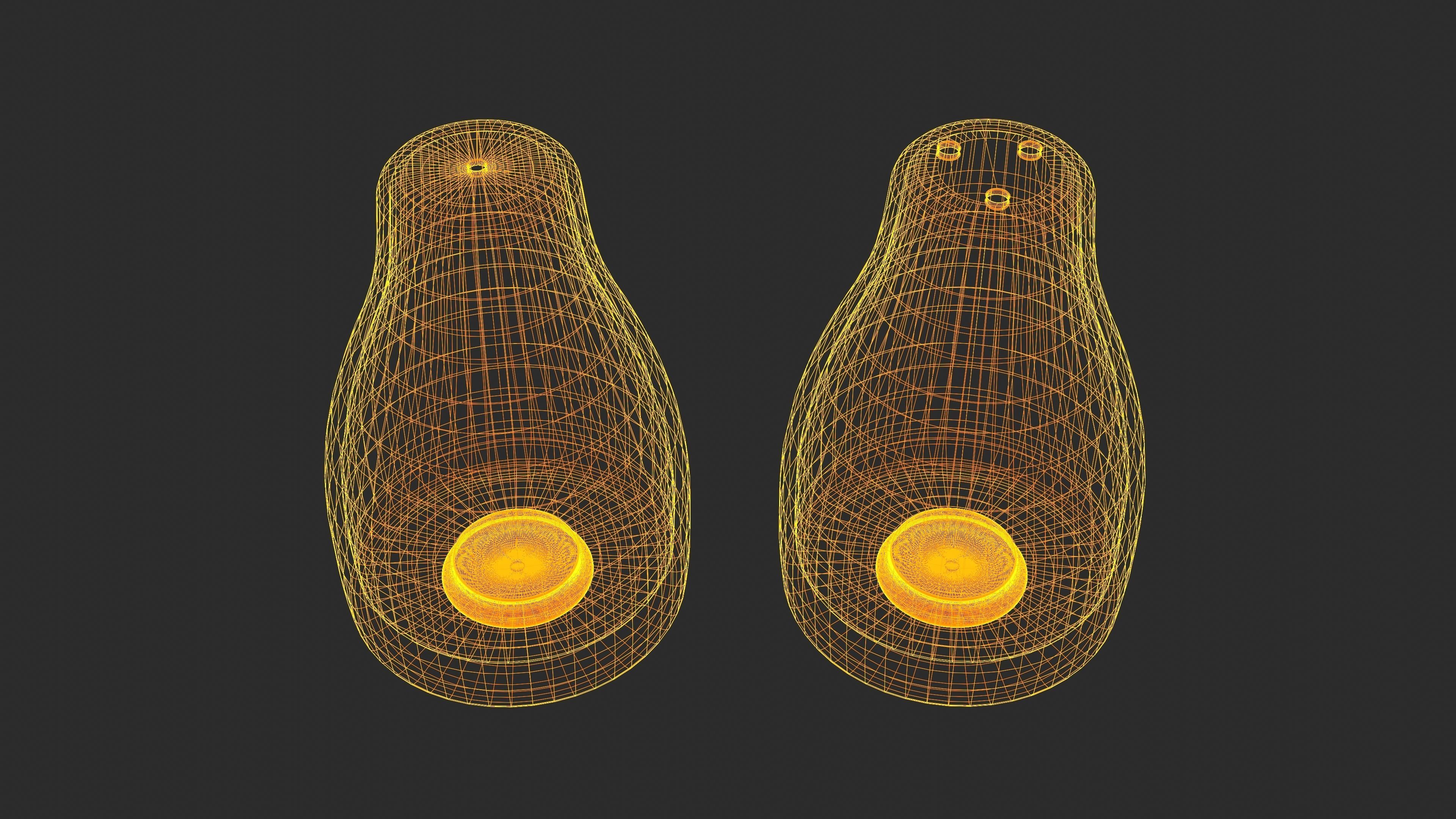 Salt And Pepper Shakers 3D Model 3D model_10