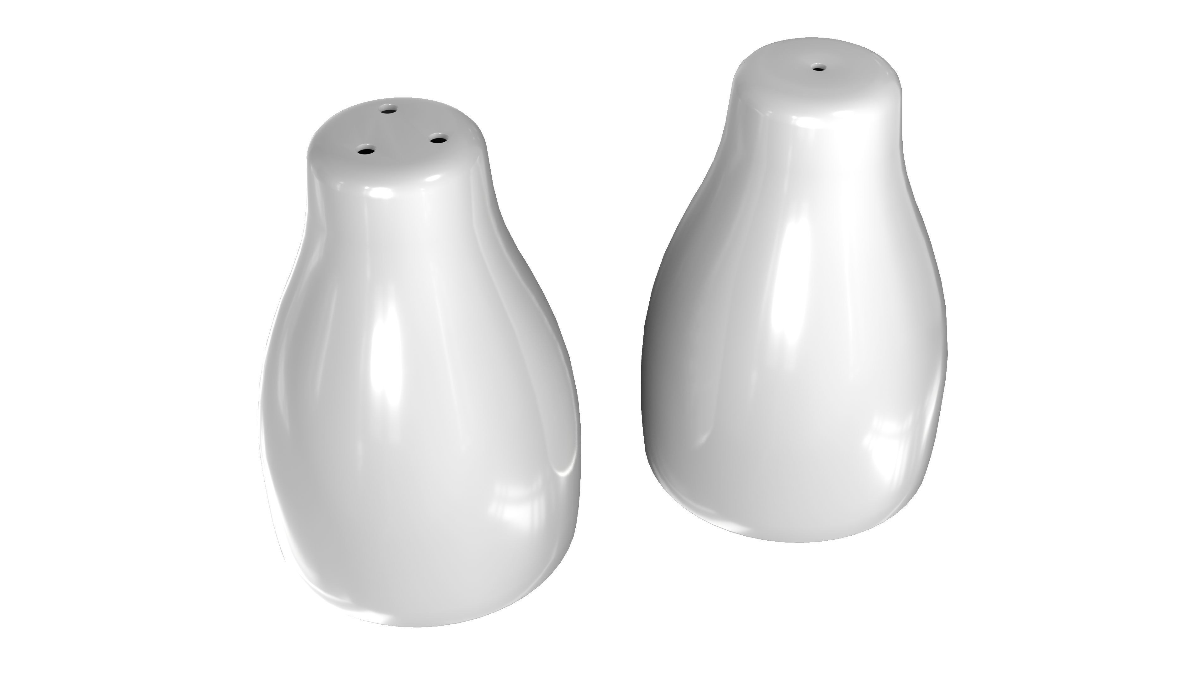 Salt And Pepper Shakers 3D Model 3D model_4