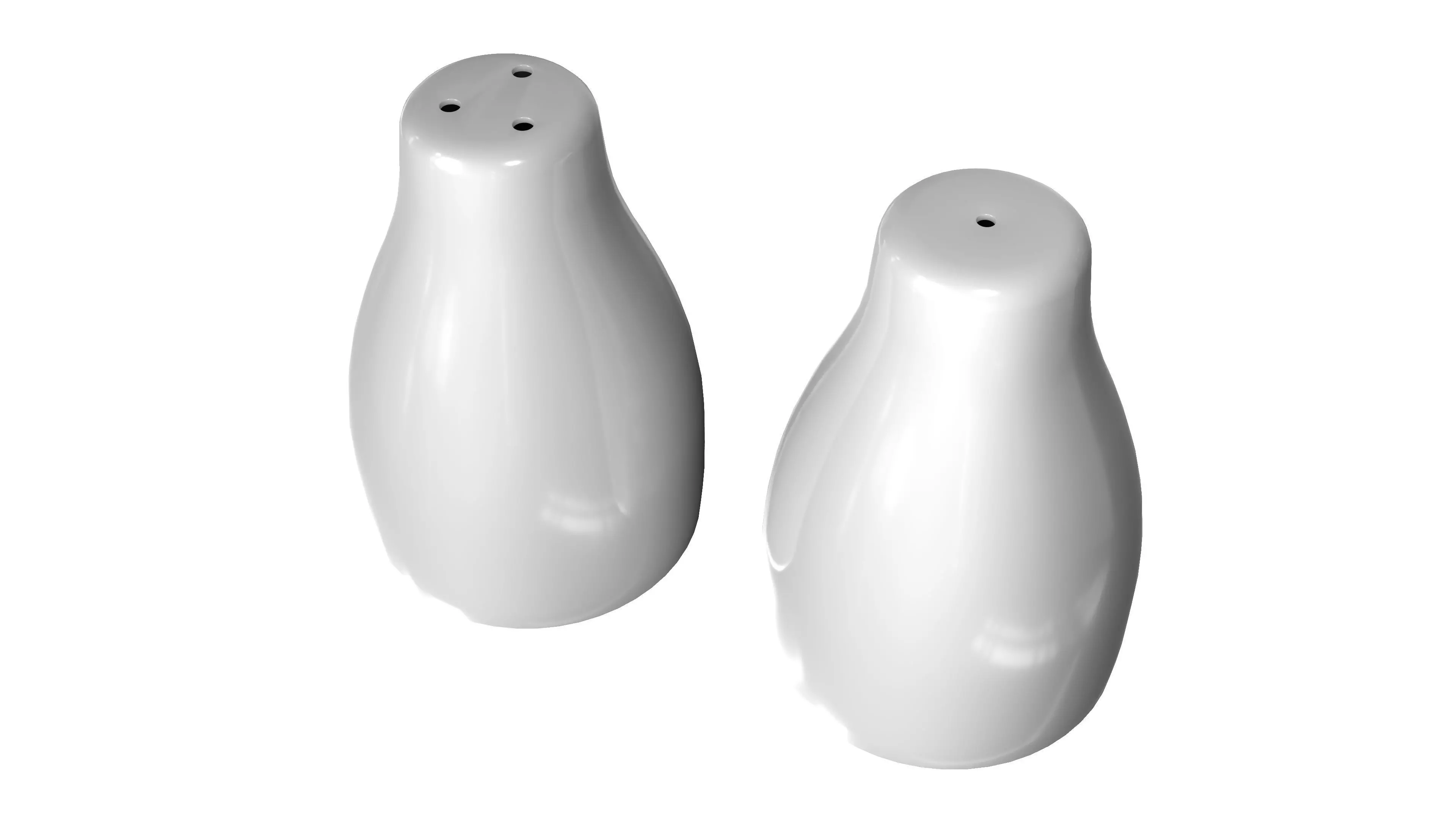 Salt And Pepper Shakers 3D Model 3D model_0