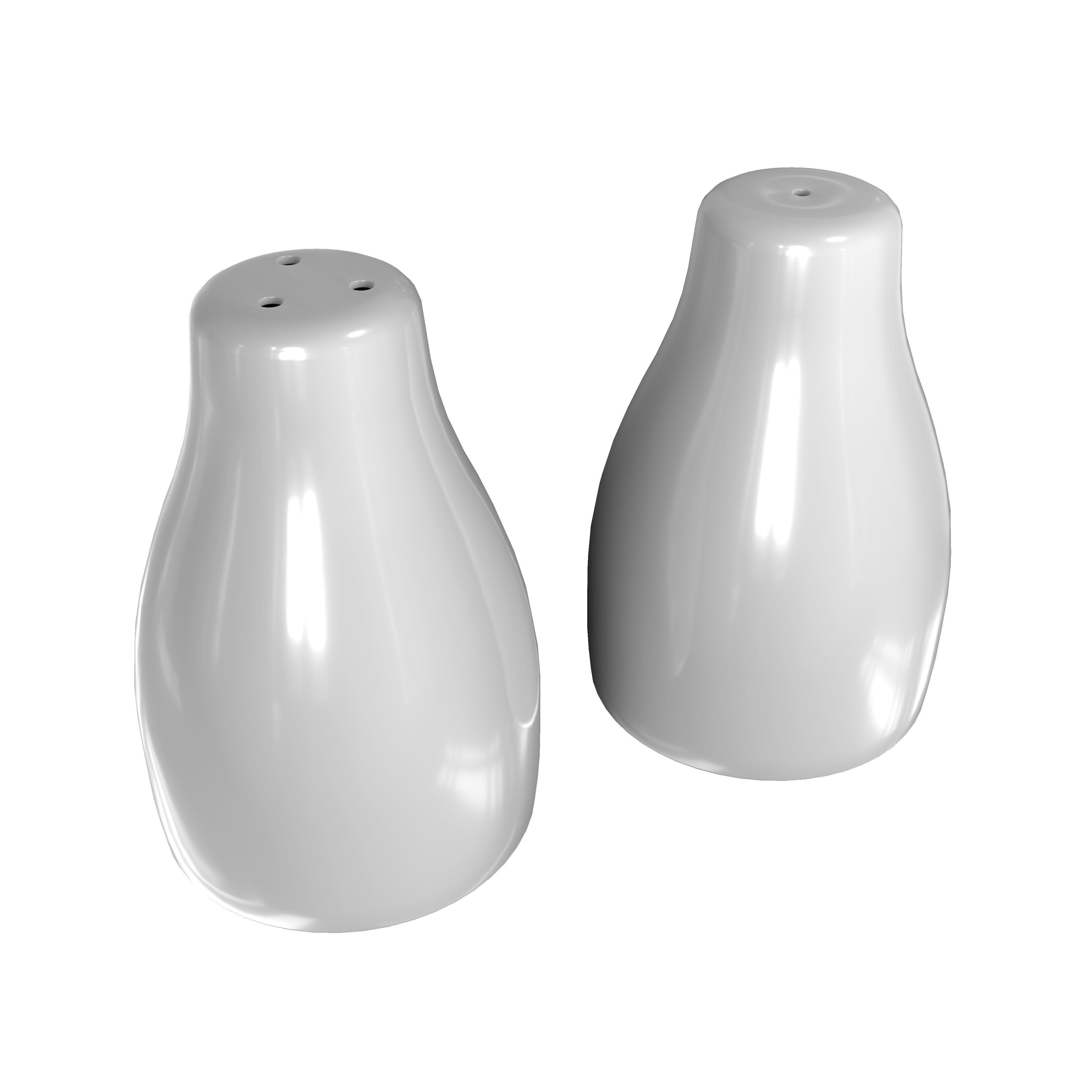 Salt And Pepper Shakers 3D Model 3D model_3