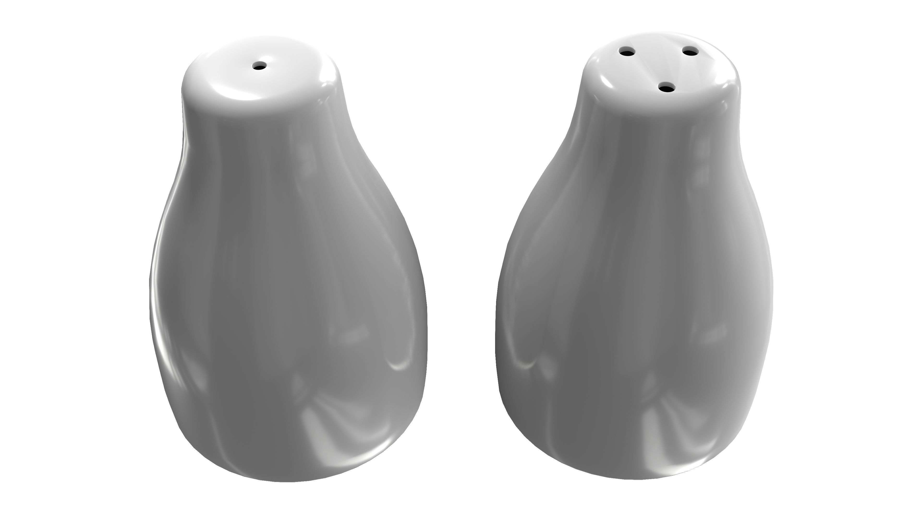 Salt And Pepper Shakers 3D Model 3D model_6