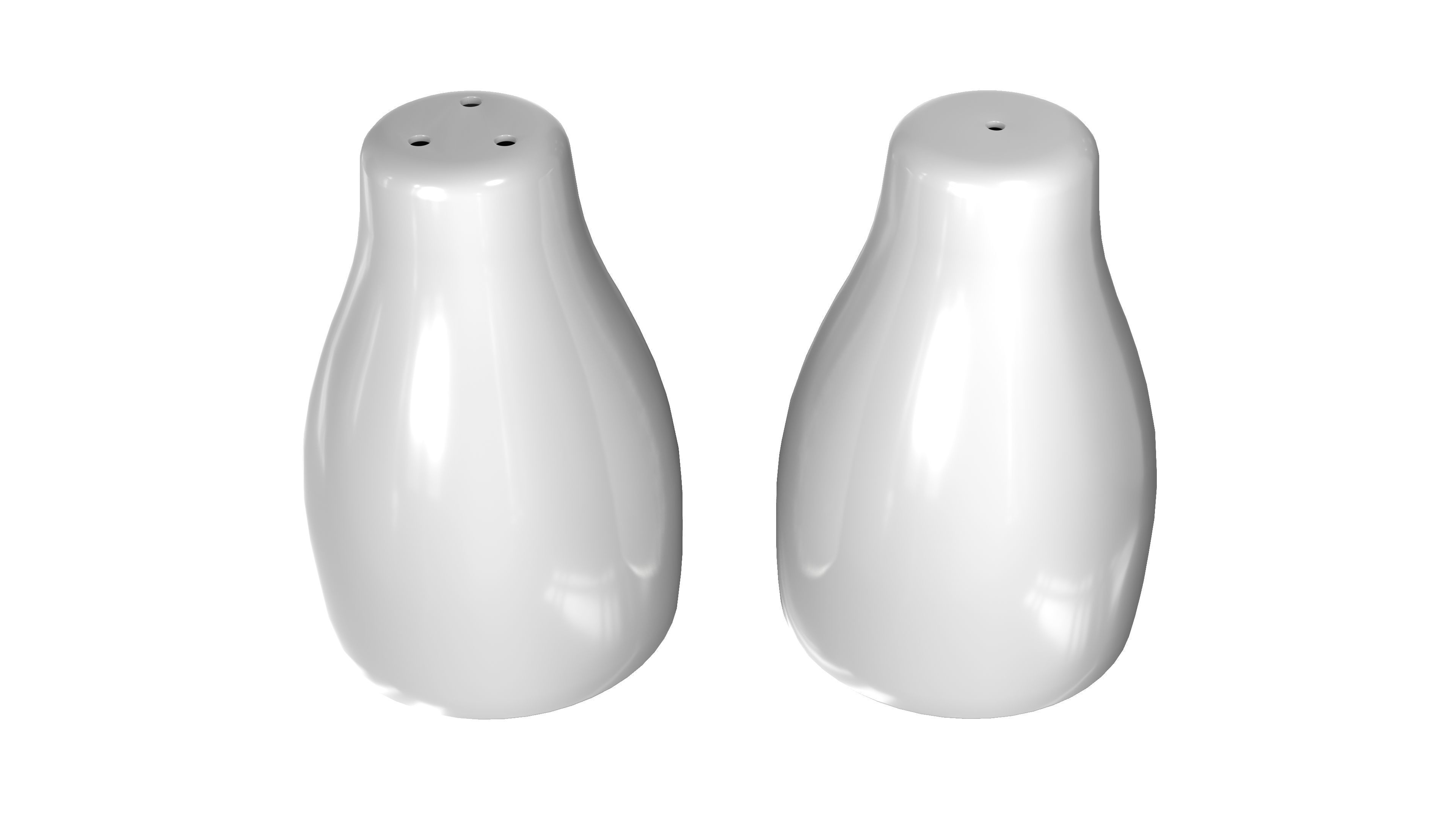 Salt And Pepper Shakers 3D Model 3D model_8