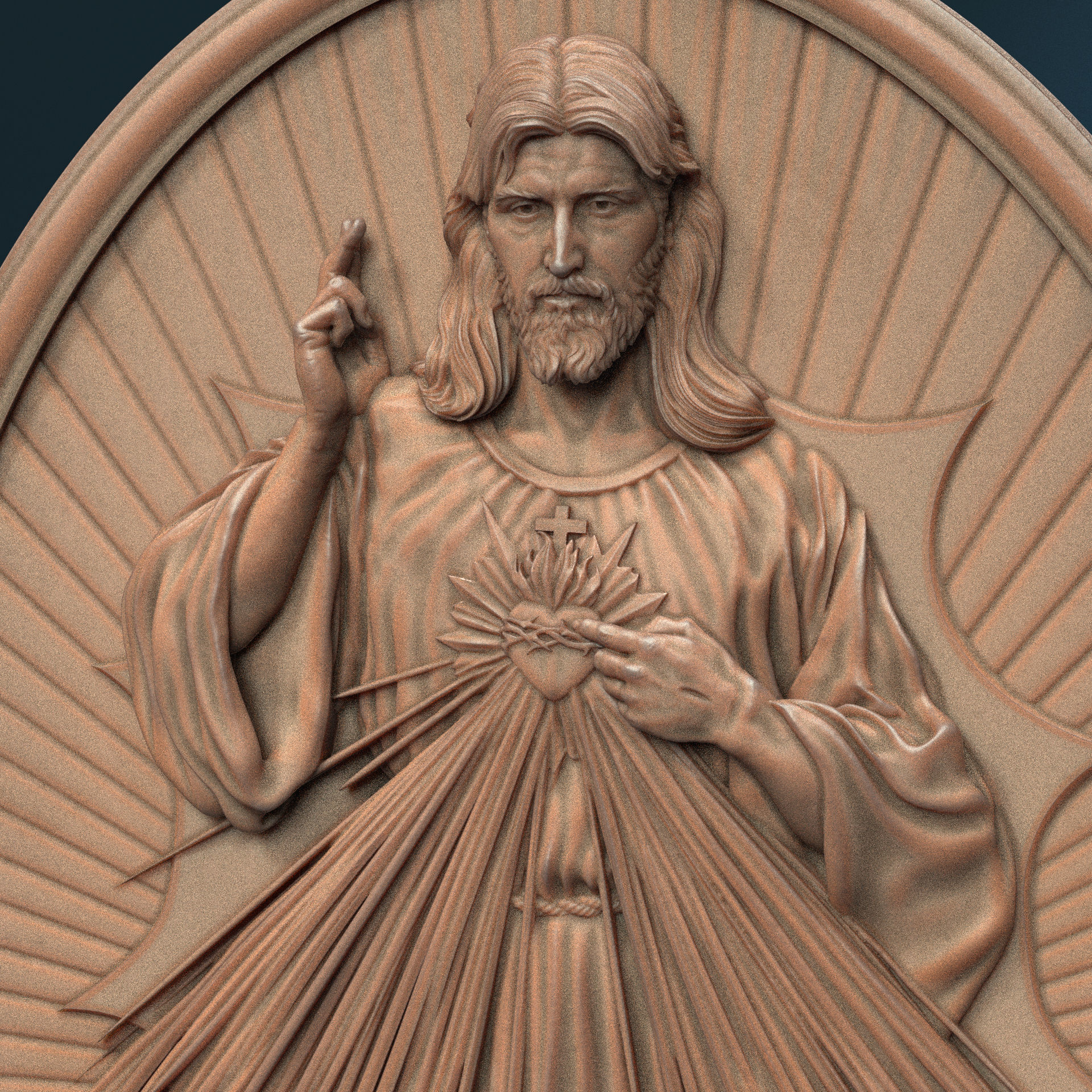 Jesus Relief 11 3D print model_5