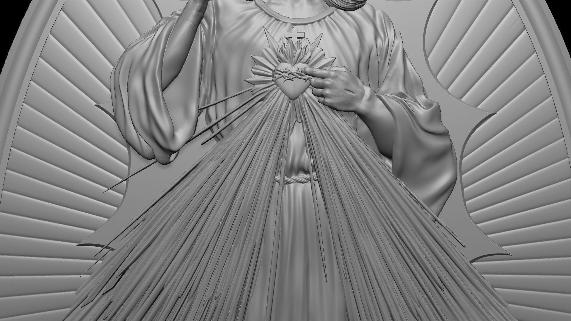 Jesus Relief 11 3D print model_8