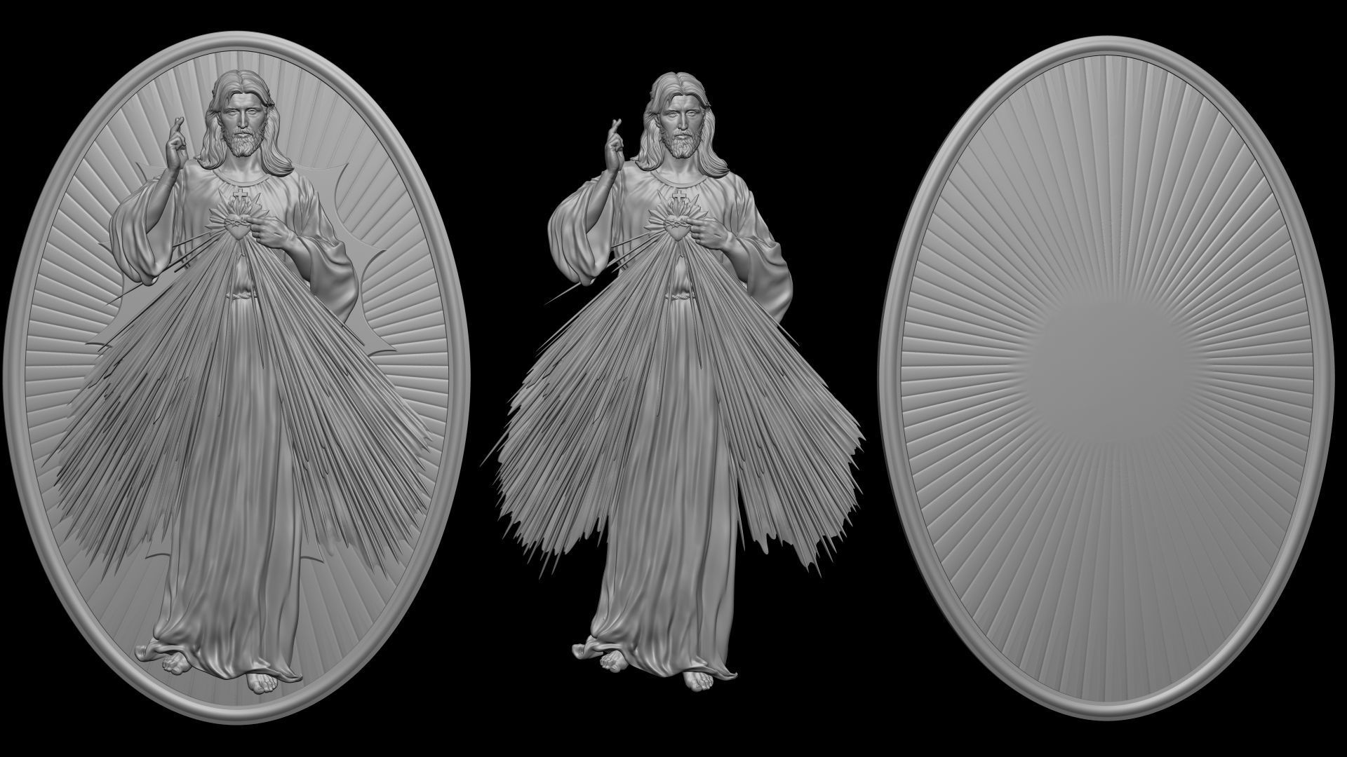 Jesus Relief 11 3D print model_2
