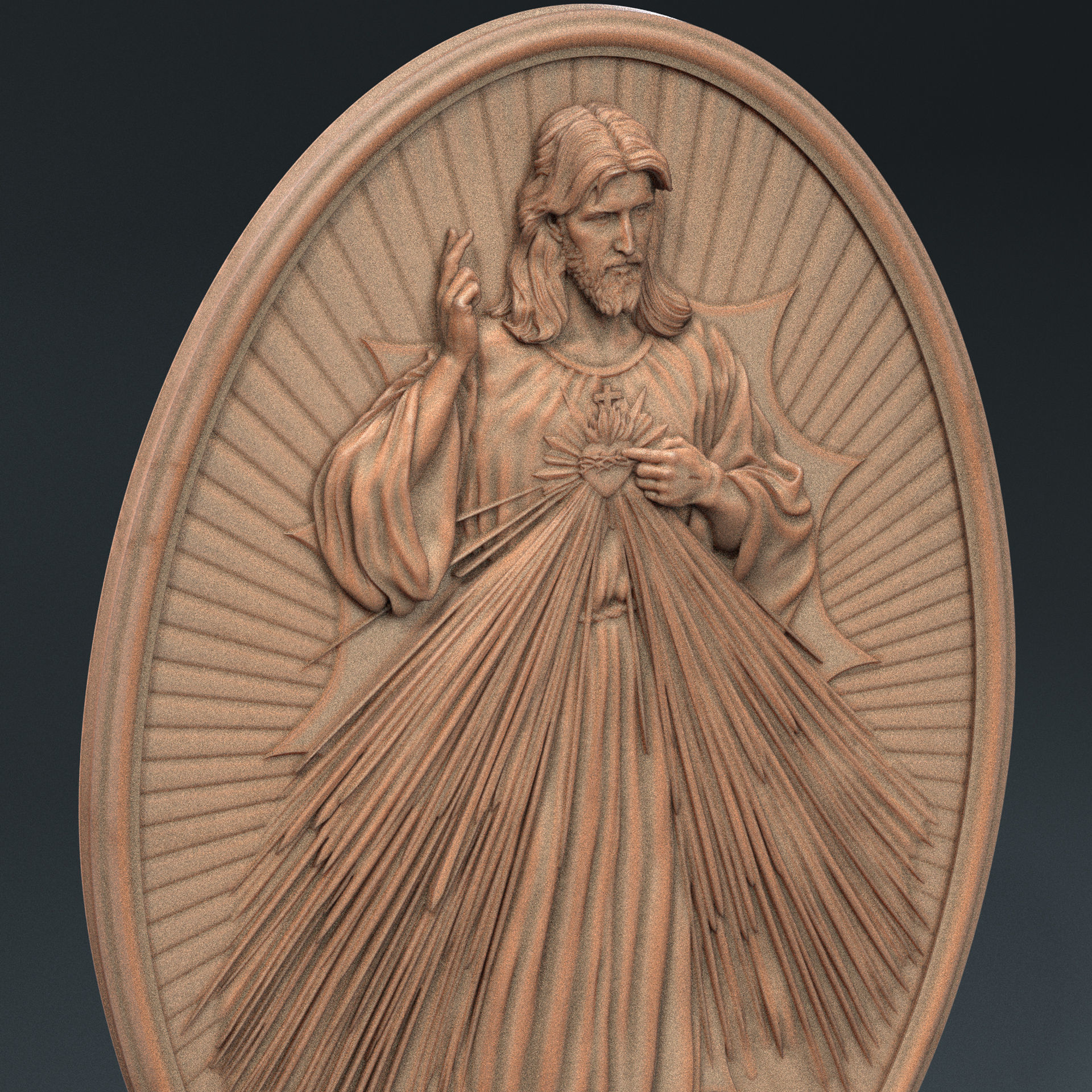Jesus Relief 11 3D print model_4