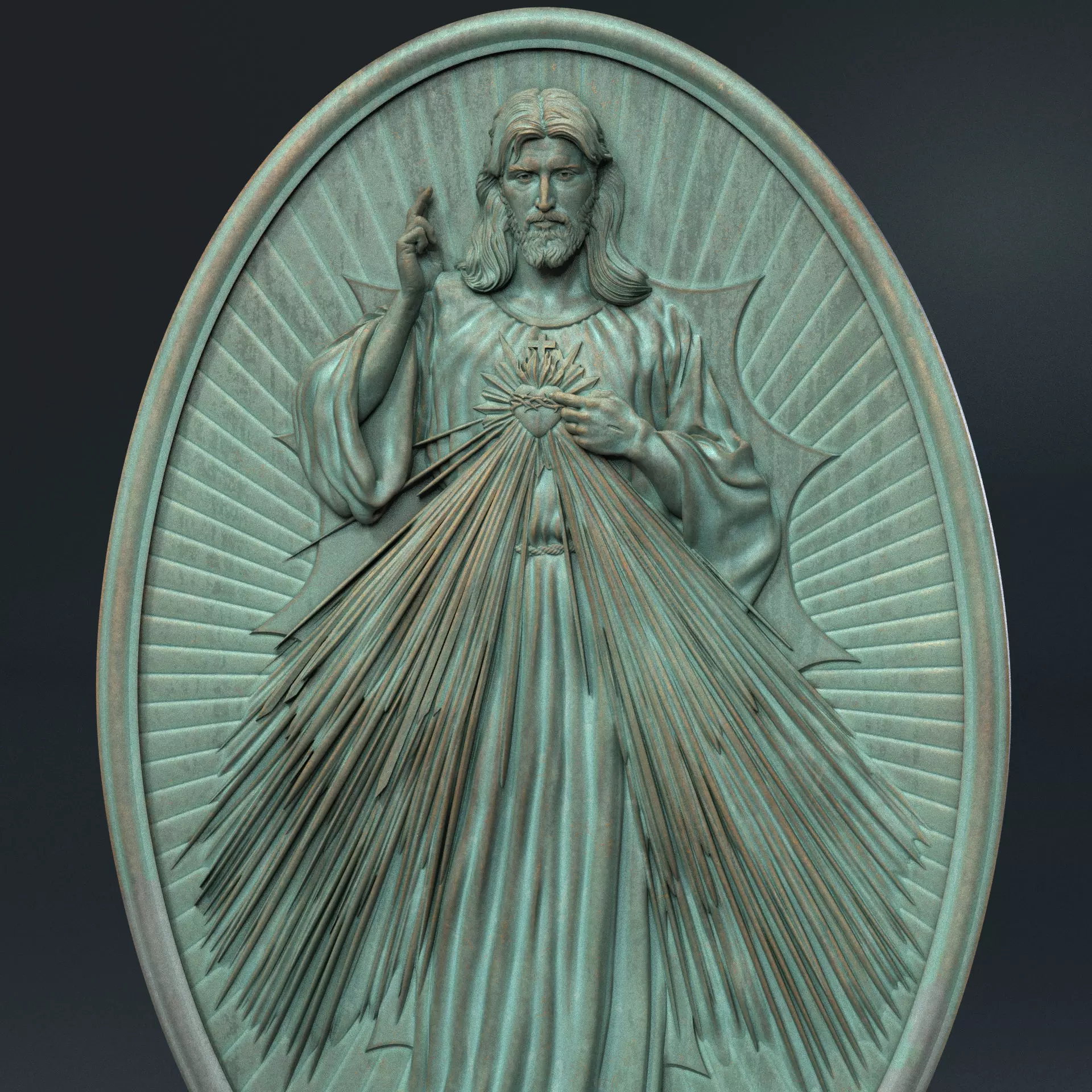 Jesus Relief 11 3D print model_0