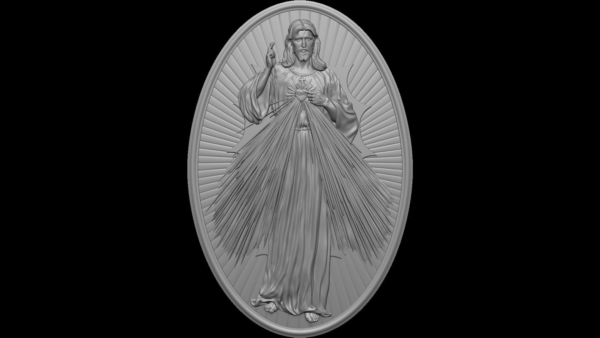 Jesus Relief 11 3D print model_25