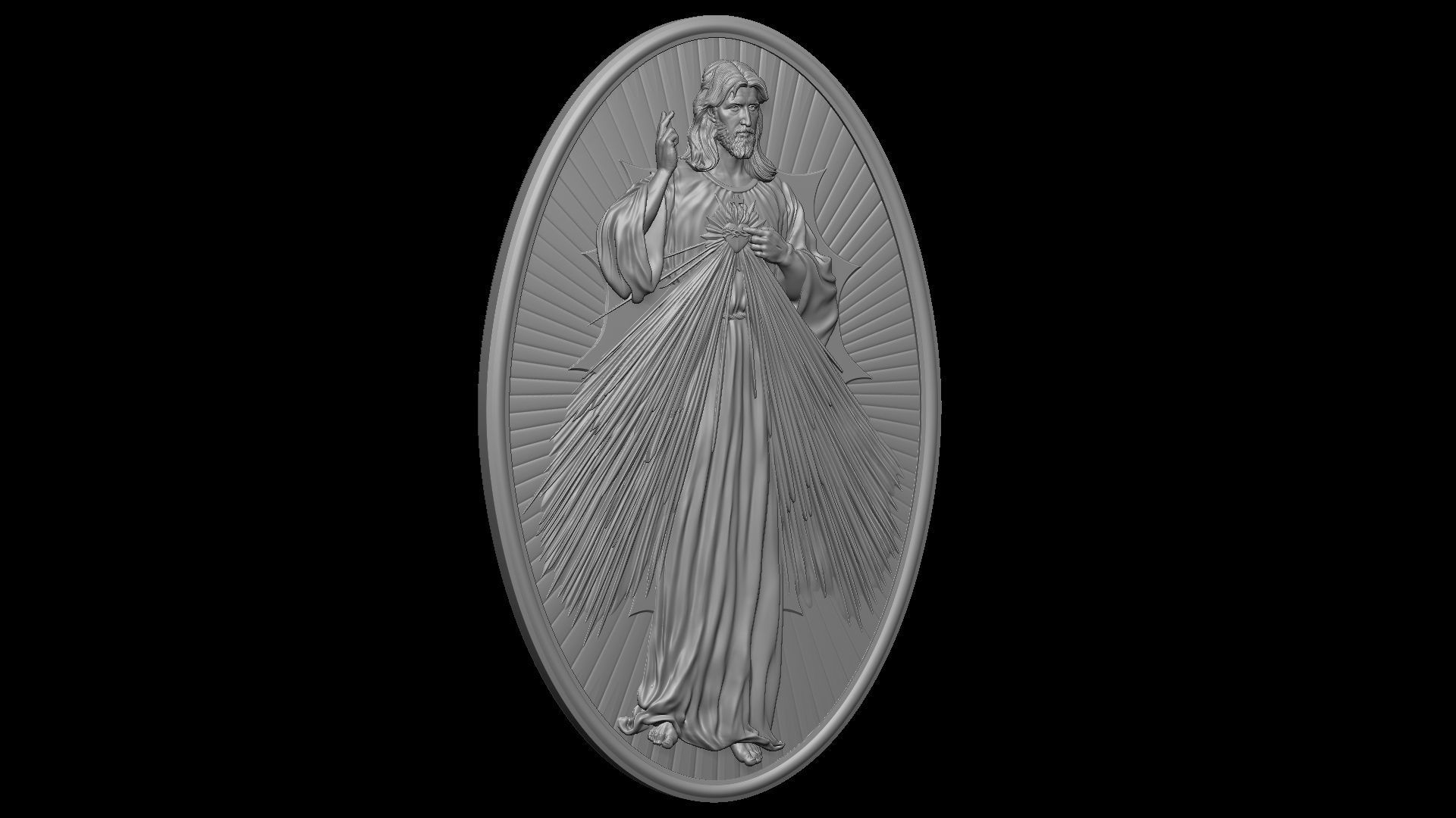 Jesus Relief 11 3D print model_20