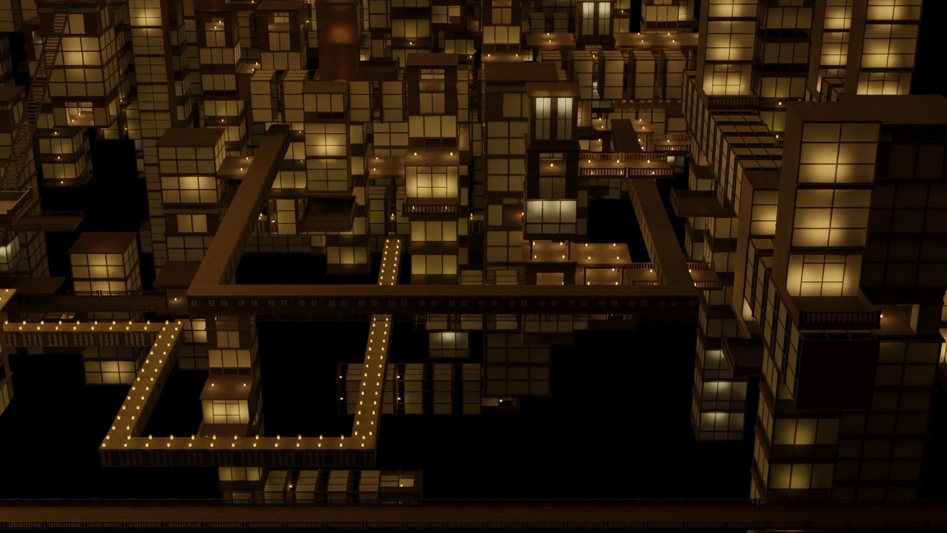 Infinity Castle Concept from Demon Slayer 3D model_8