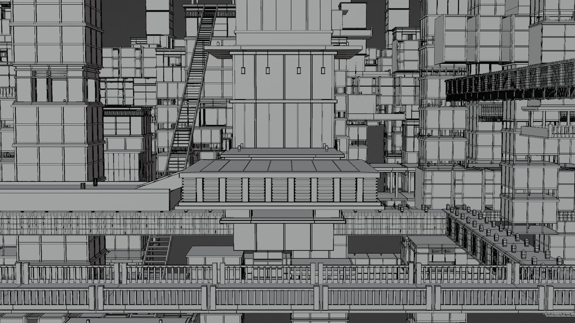 Infinity Castle Concept from Demon Slayer 3D model_15