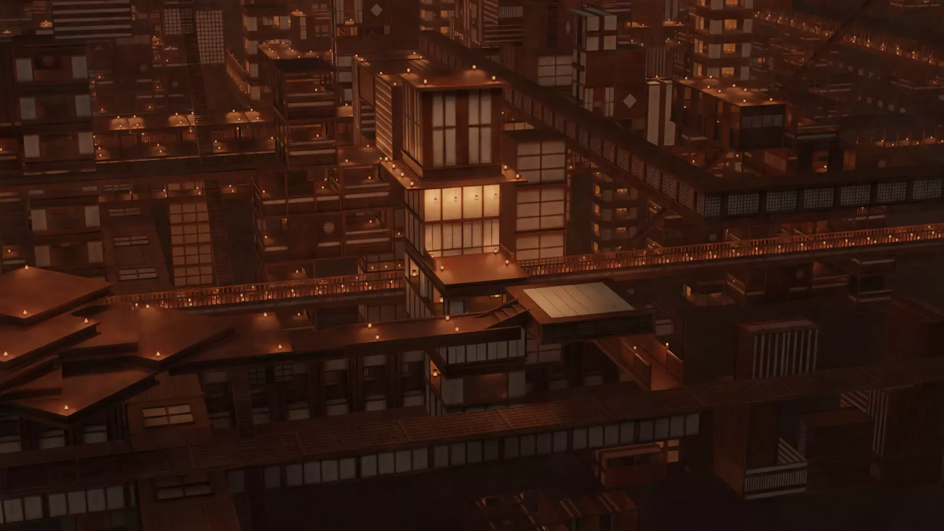 Infinity Castle Concept from Demon Slayer 3D model