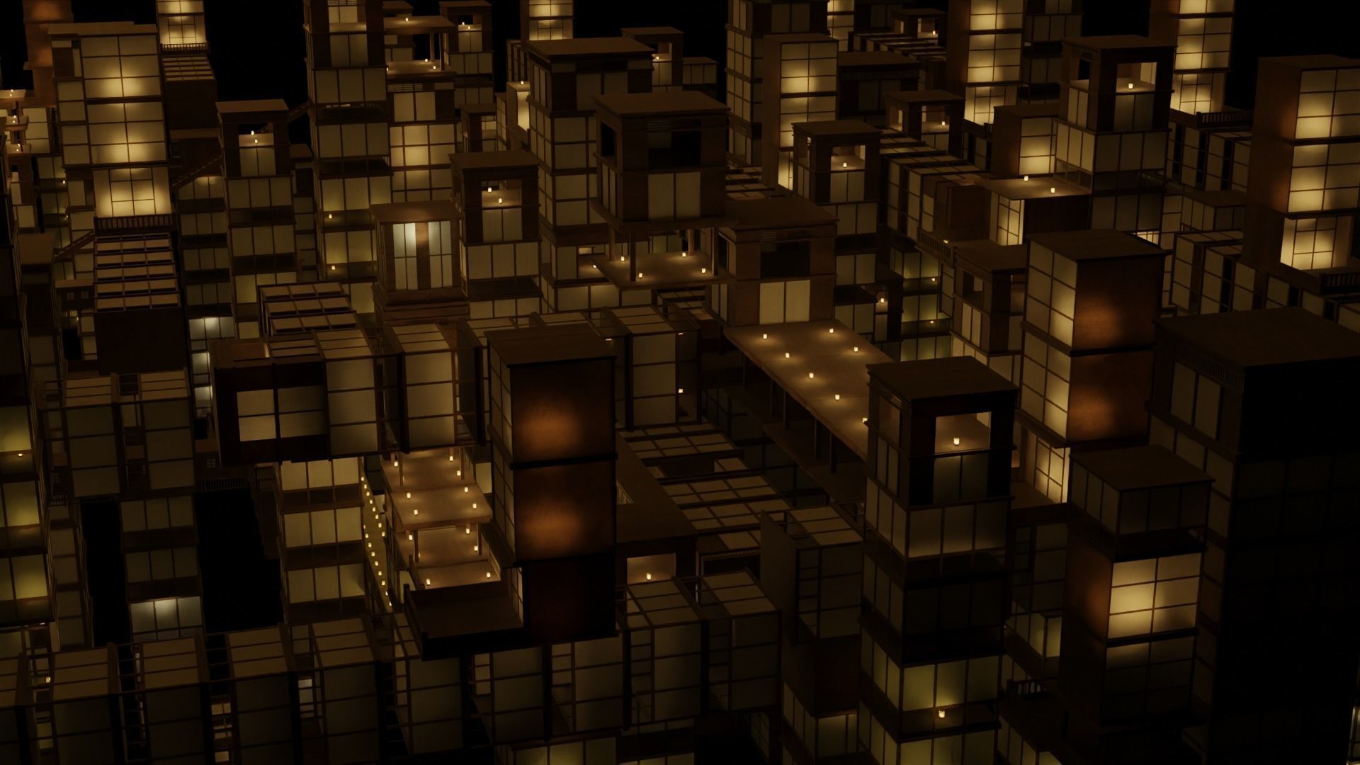 Infinity Castle Concept from Demon Slayer 3D model_12
