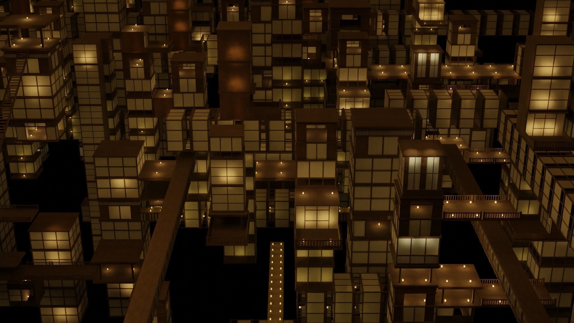 Infinity Castle Concept from Demon Slayer 3D model_9