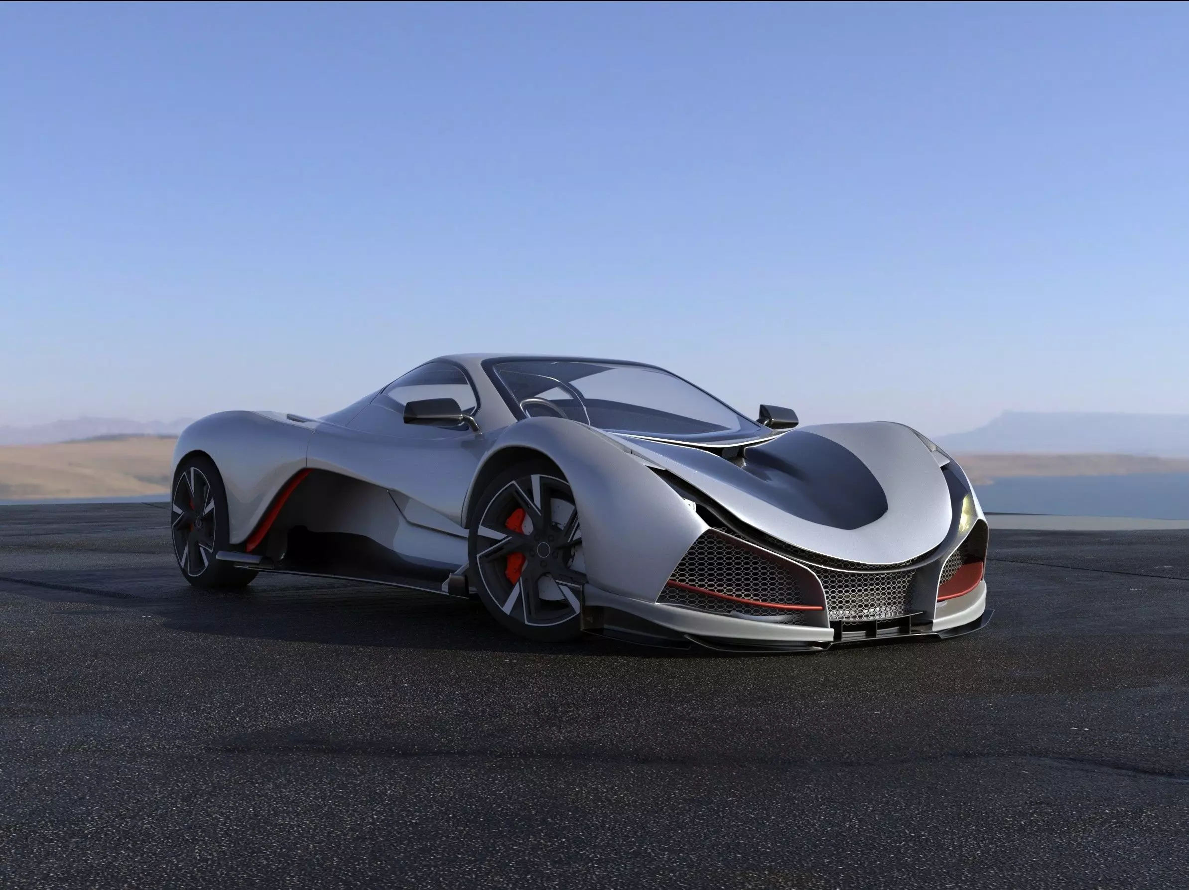 Aurelio electric supper car version 2 3D print model_0