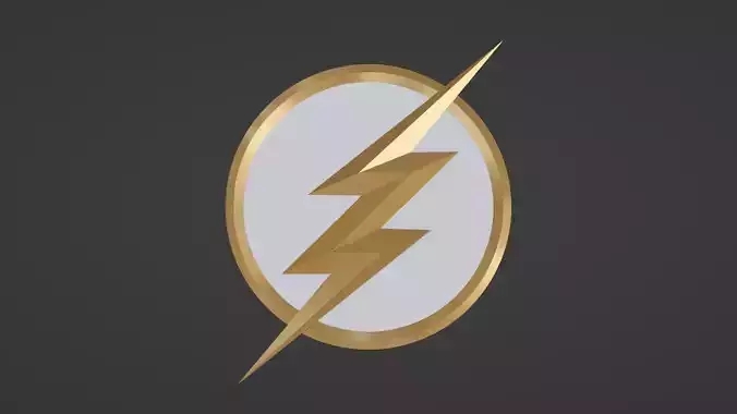 The Flash emblem 3D print model