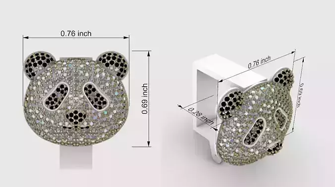 Panda Bail For Pendant 